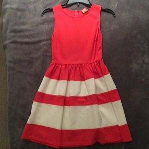 Aqua fit and flare dress